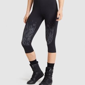 Gymshark  combat cropped leggings, black, nwt